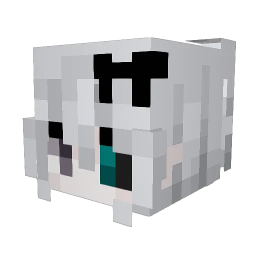 youkosz Minecraft avatar head, 3D render