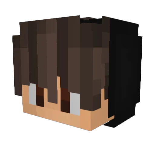 youmu123 Minecraft avatar head, 3D render
