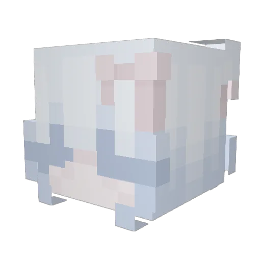 younaaz Minecraft avatar head, 3D render