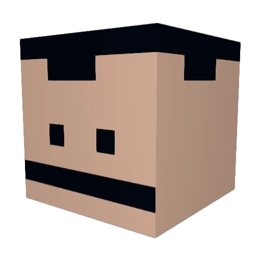 youncle69 Minecraft avatar head, 3D render