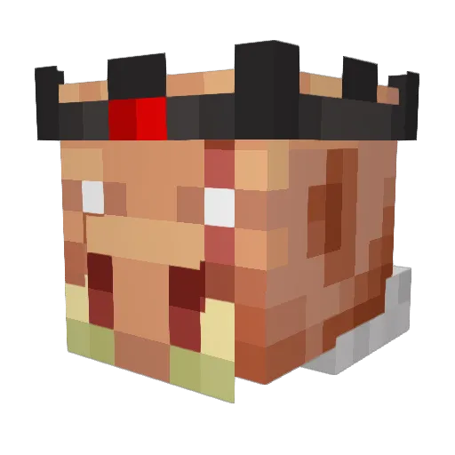 younesmc Minecraft avatar head, 3D render