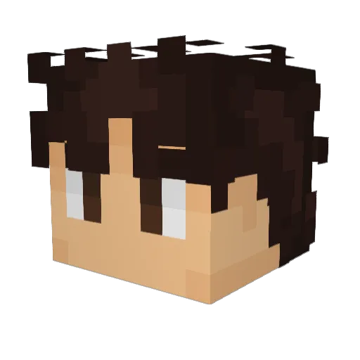 youngBanzz Minecraft avatar head, 3D render