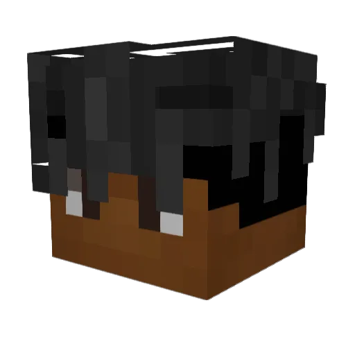 youngDriD Minecraft avatar head, 3D render