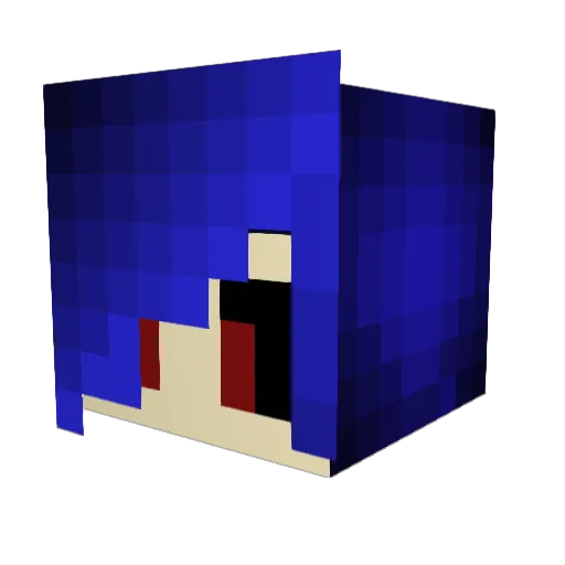 youngELF Minecraft avatar head, 3D render