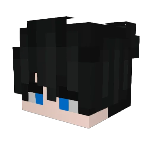 youngMEET Minecraft avatar head, 3D render
