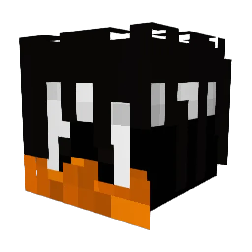 young_beretta Minecraft avatar head, 3D render