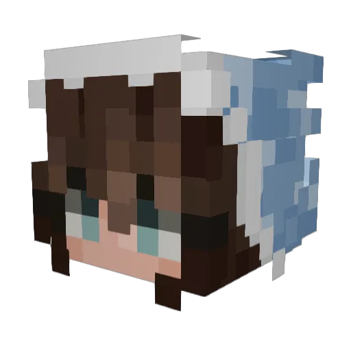 youngbalin Minecraft avatar head, 3D render