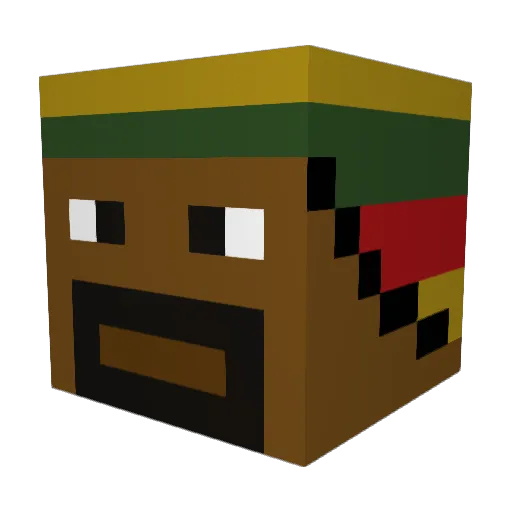 youngballer03 Minecraft avatar head, 3D render