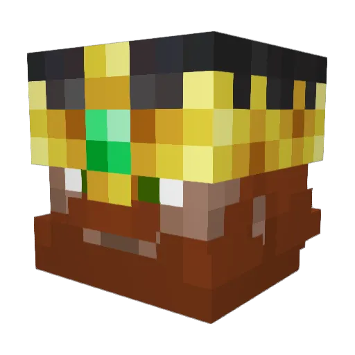 youngbeard1 Minecraft avatar head, 3D render