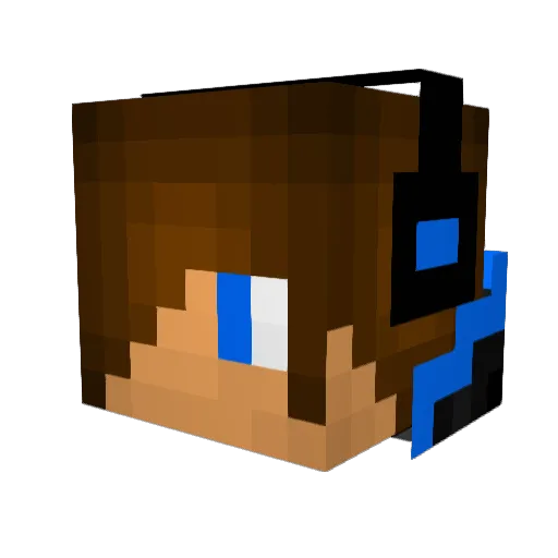 youngbluefire Minecraft avatar head, 3D render