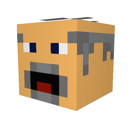 younglarus Minecraft avatar head, 3D render