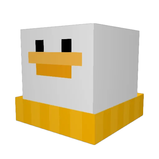 youngmny Minecraft avatar head, 3D render