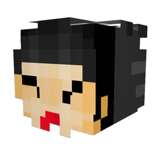 youngmuk Minecraft avatar head, 3D render