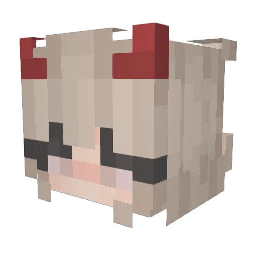 youngpoter Minecraft avatar head, 3D render