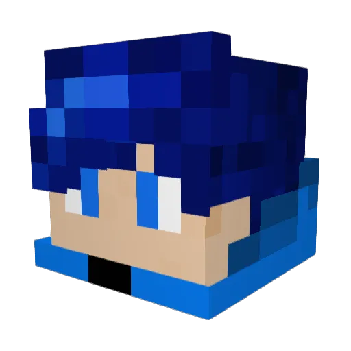 youngssun Minecraft avatar head, 3D render