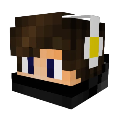youngthomas Minecraft avatar head, 3D render