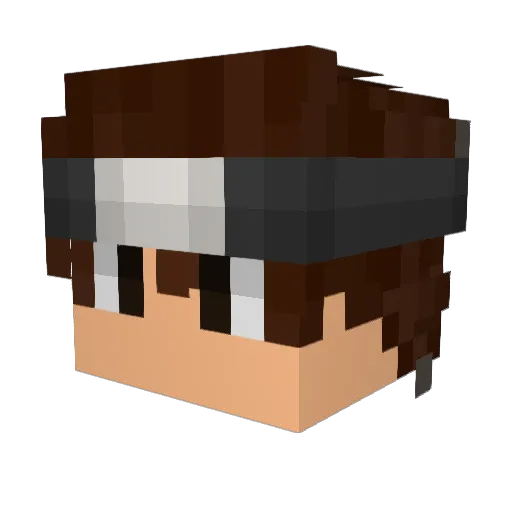 youngwoori Minecraft avatar head, 3D render