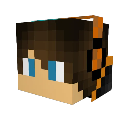 youngzest Minecraft avatar head, 3D render