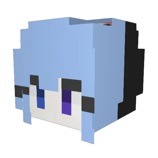 younhippo Minecraft avatar head, 3D render