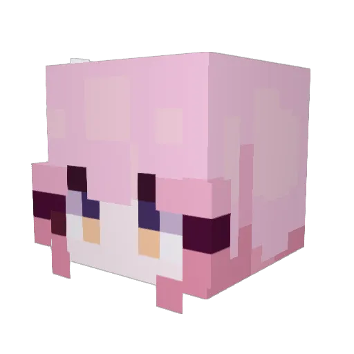 younho2 Minecraft avatar head, 3D render