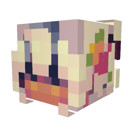 younityyy Minecraft avatar head, 3D render