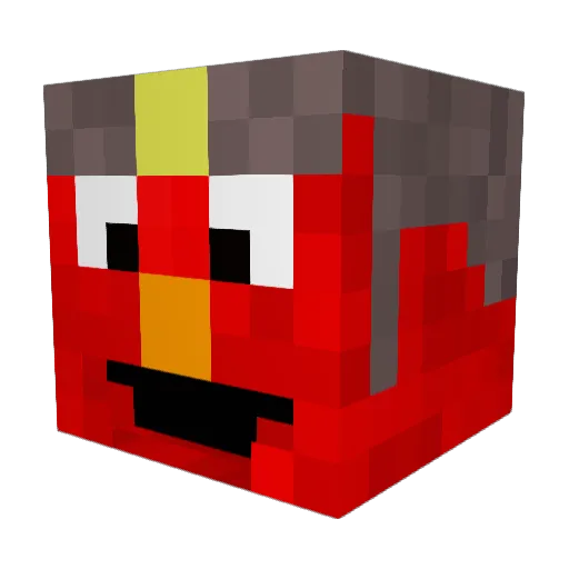 your_dad_stler Minecraft avatar head, 3D render