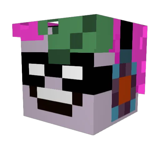 your_guy_noname Minecraft avatar head, 3D render