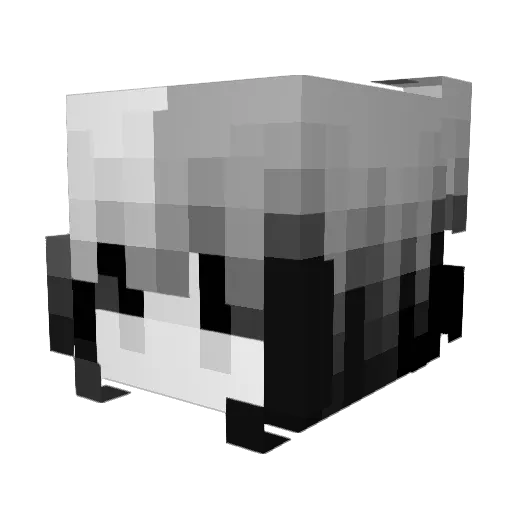 your_pain Minecraft avatar head, 3D render
