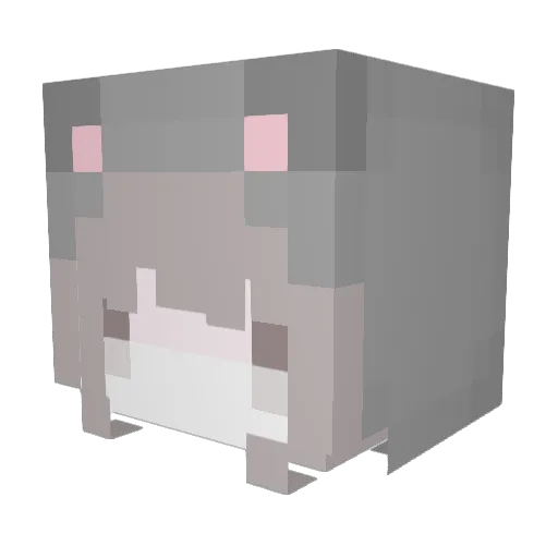 youraandom Minecraft avatar head, 3D render