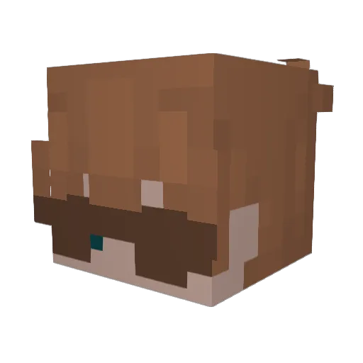 youramericano Minecraft avatar head, 3D render