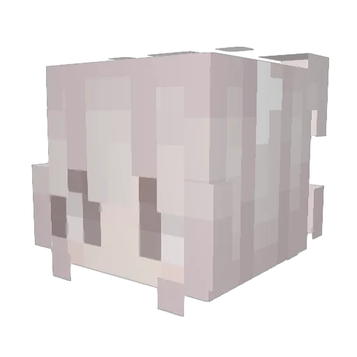 youranpiao Minecraft avatar head, 3D render