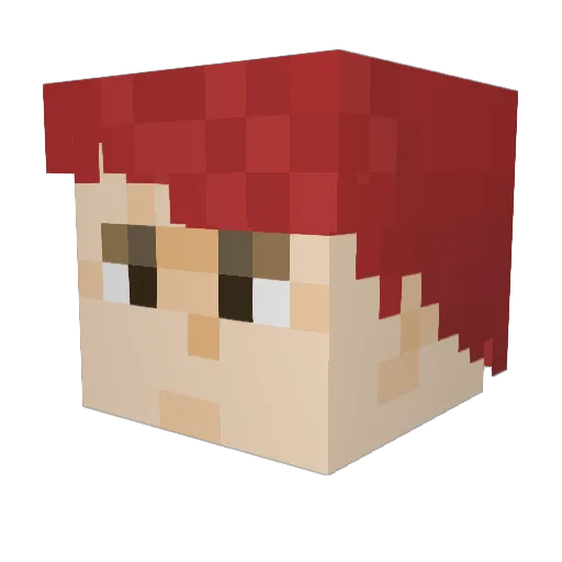 yourboyocean Minecraft avatar head, 3D render