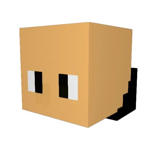 yourcalvo Minecraft avatar head, 3D render