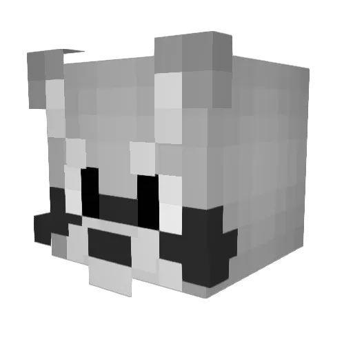 yourcasualidiot Minecraft avatar head, 3D render