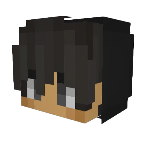 yourhuh Minecraft avatar head, 3D render