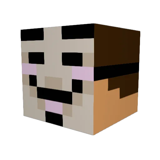 youri111 Minecraft avatar head, 3D render