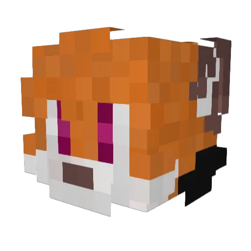 youriVLD Minecraft avatar head, 3D render