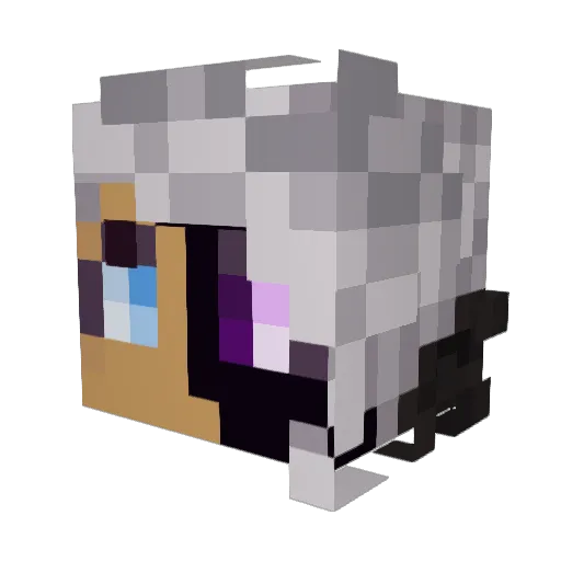 youricorn Minecraft avatar head, 3D render