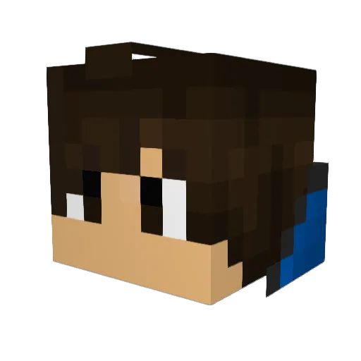 yourinz Minecraft avatar head, 3D render