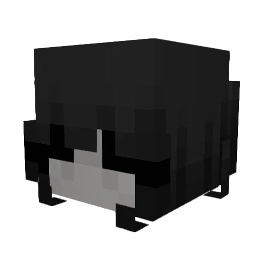 yournight Minecraft avatar head, 3D render