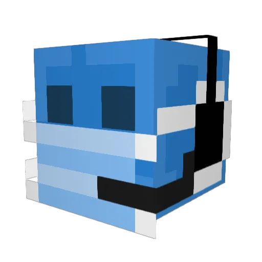 yourphone Minecraft avatar head, 3D render
