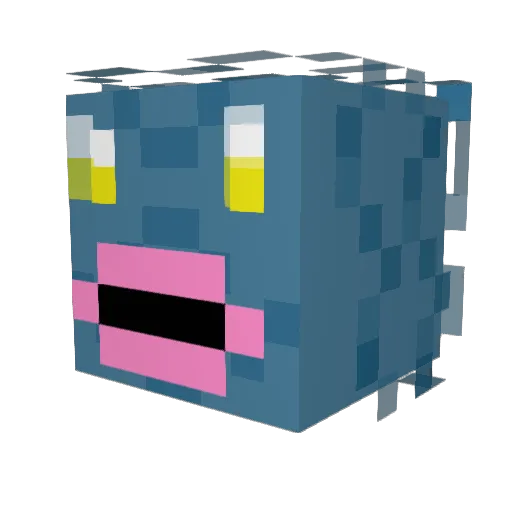 yourrrfattt Minecraft avatar head, 3D render