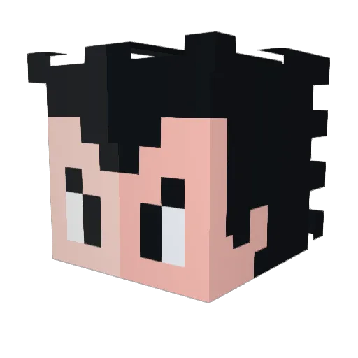 yoursister332 Minecraft avatar head, 3D render