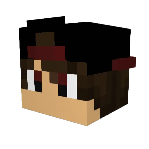 yousefalrashidi Minecraft avatar head, 3D render