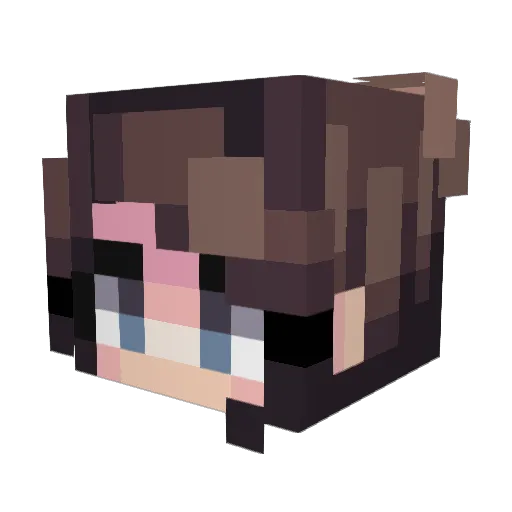 youslay Minecraft avatar head, 3D render