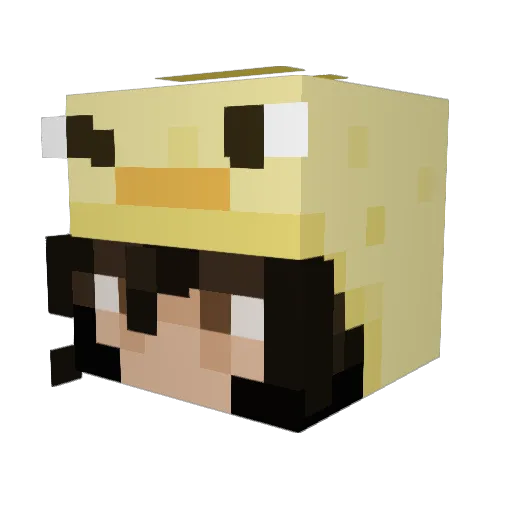 yousmellblue Minecraft avatar head, 3D render