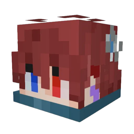 youth_lu Minecraft avatar head, 3D render
