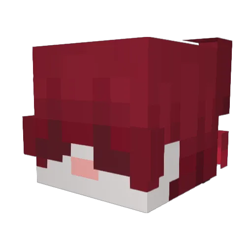 youtiu Minecraft avatar head, 3D render