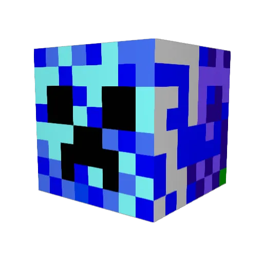 youtja Minecraft avatar head, 3D render