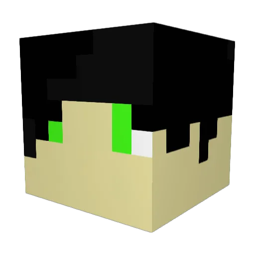 youtubedonkey Minecraft avatar head, 3D render